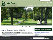 Tablet Screenshot of lakeforestdallas.org